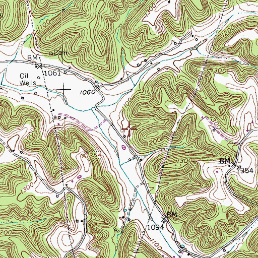 Topographic Map of Lincoln County, KY