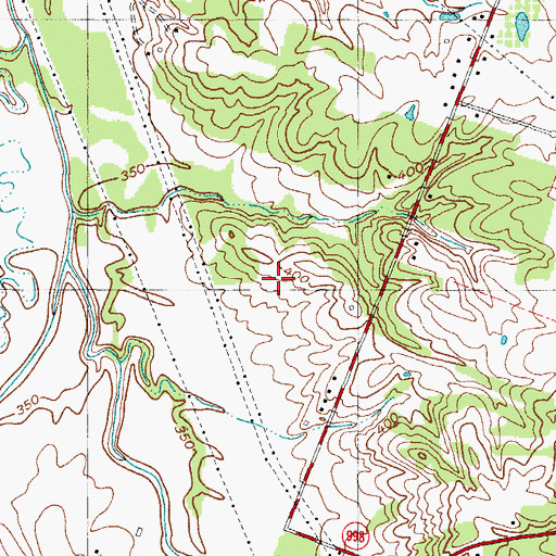 Topographic Map of McCracken County, KY