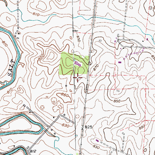 Topographic Map of Mercer County, KY
