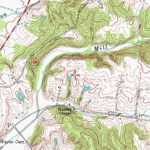 Topographic Map of Ohio County, KY