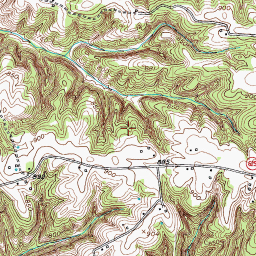 Topographic Map of Trimble County, KY