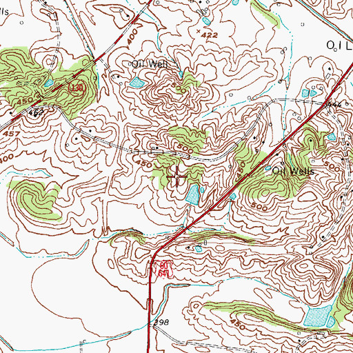 Topographic Map of Union County, KY