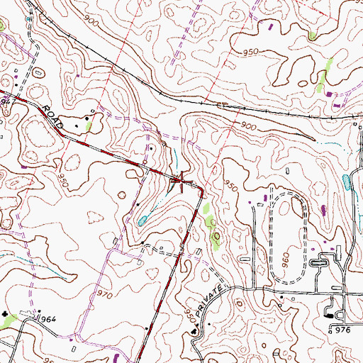 Topographic Map of Van Meter, KY