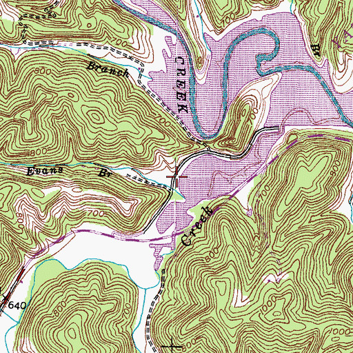 Topographic Map of Low Gap Church (historical), KY