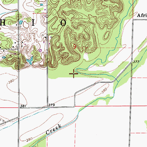 Topographic Map of Larkins Ferry Post Light, KY