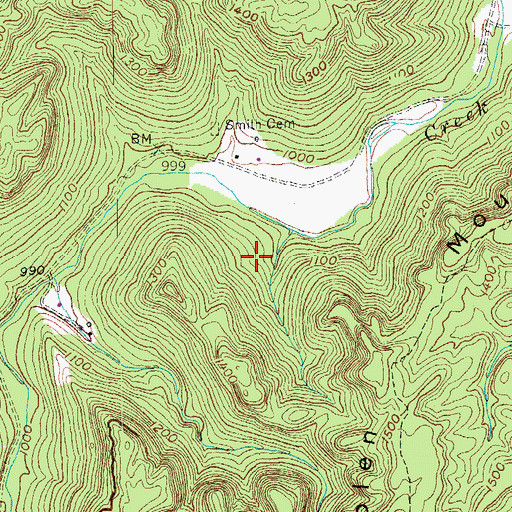 Topographic Map of Hemlock Grove Picnic Area, KY