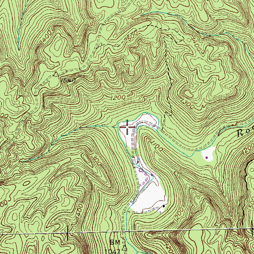 Topographic Map of Great Meadow Campground, KY