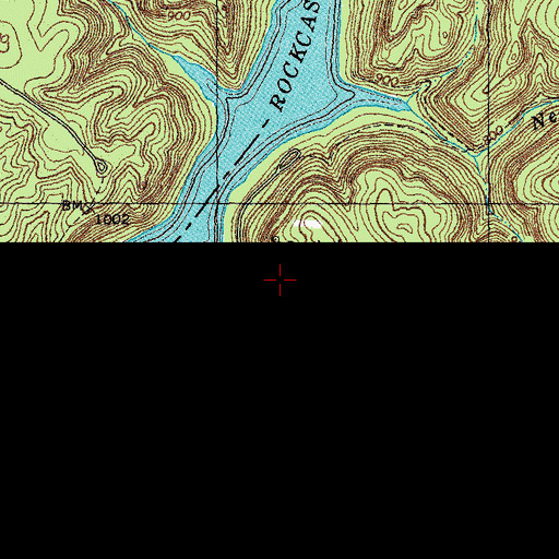Topographic Map of Rockcastle Campground, KY