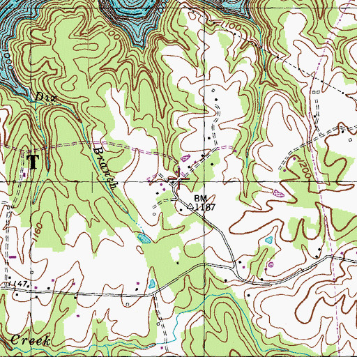 Topographic Map of Barton School Number 2, KY