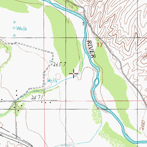 Topographic Map of Goodwin Wash, AZ