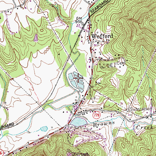 Topographic Map of Gatiffi State Fish Hatchery, KY