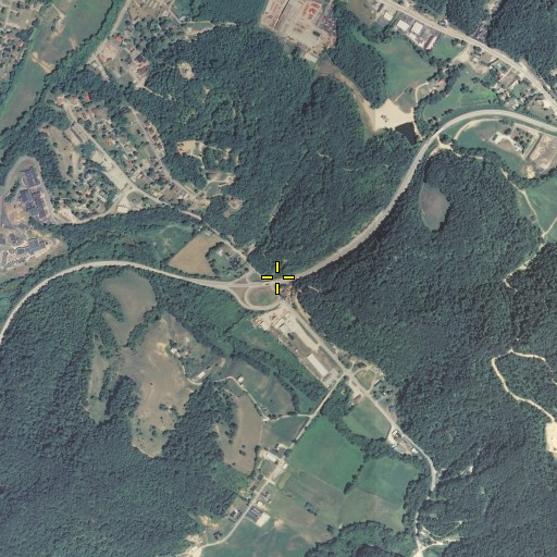 Aerial/Satellite Image of Kentucky 7 Interchange, KY