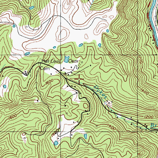 Topographic Map of Open Door Childrens Home, KY