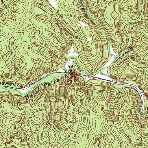 Topographic Map of Tunnel Number 7, KY