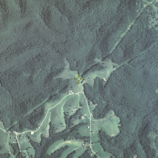Aerial/Satellite Image of Button Knob, KY