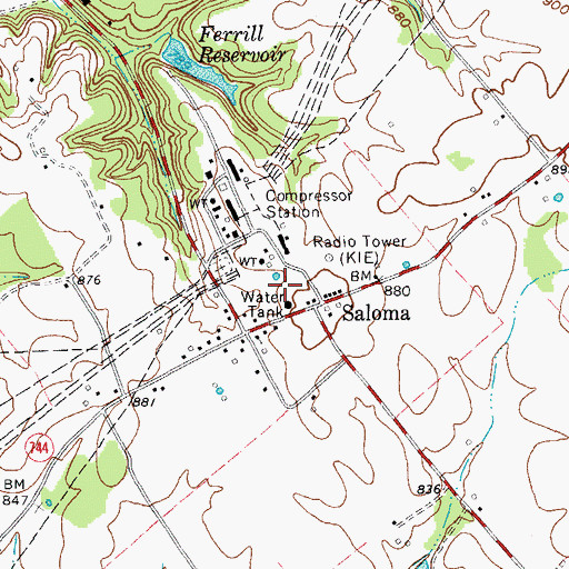 Topographic Map of TGP Heliport, KY