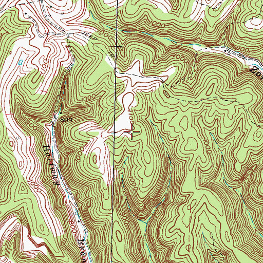 Topographic Map of Praise God Airport (historical), KY
