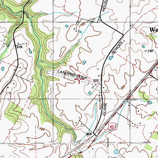 Topographic Map of Mc Grew Airport, KY