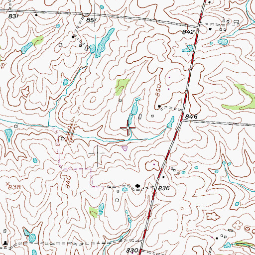 Topographic Map of Rooster Field, KY