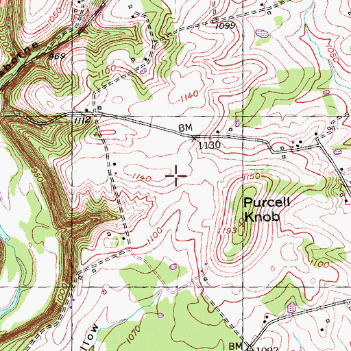 Topographic Map of Short Airport, KY