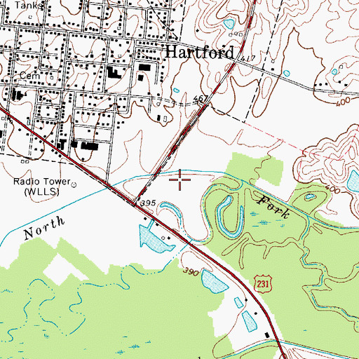 Topographic Map of Sunshine Heliport, KY