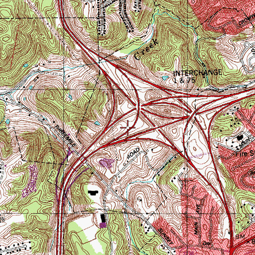 Topographic Map of Midwest Communication Heliport, KY