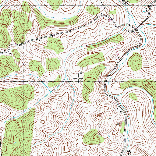 Topographic Map of Tennessee Gas Heliport, KY