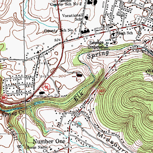 Topographic Map of Wayne County Hospital Heliport, KY