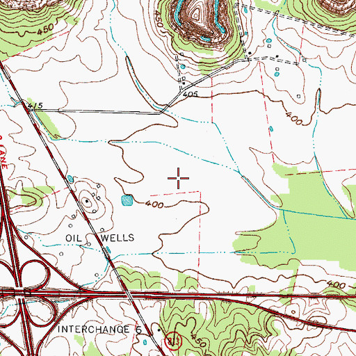 Topographic Map of Williams Farm Airport (historical), KY