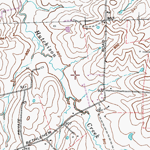 Topographic Map of Air Castle Airport, KY