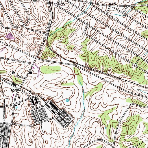 Topographic Map of SOF Maintenance Site Heliport, KY