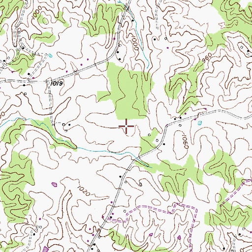 Topographic Map of Tompkinsville-Monroe County Airport, KY