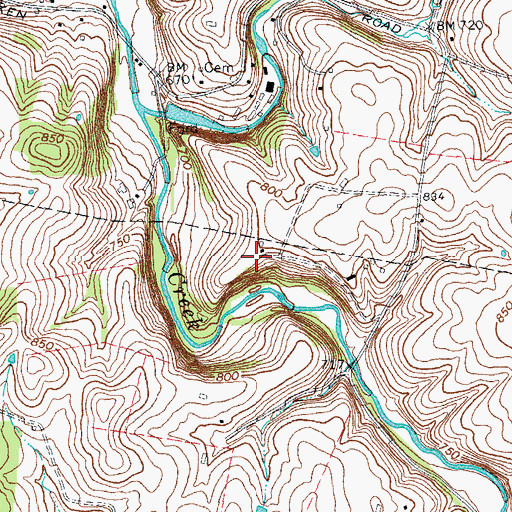 Topographic Map of Stonegate Farm Heliport, KY