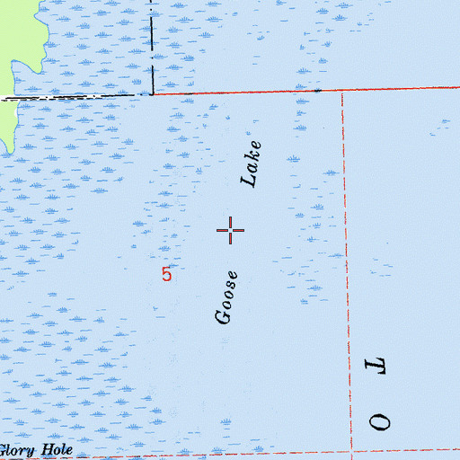 Topographic Map of Goose Lake, AZ