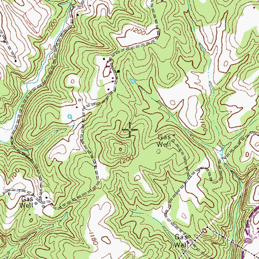 Topographic Map of Williamsburg-Whitley County Airport, KY