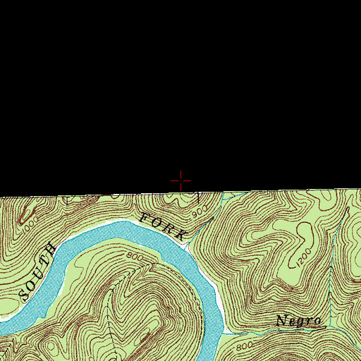 Topographic Map of Cotton Patch Recreation Site, KY