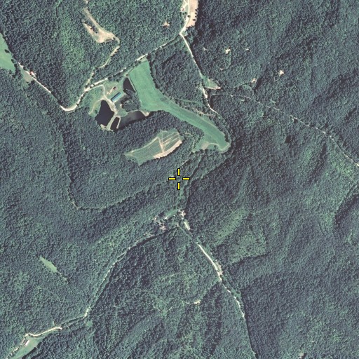 Aerial/Satellite Image of Upper Fork Cool Spring Branch, KY