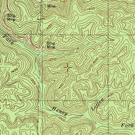 Topographic Map of Lucinda Lookout Tower, KY