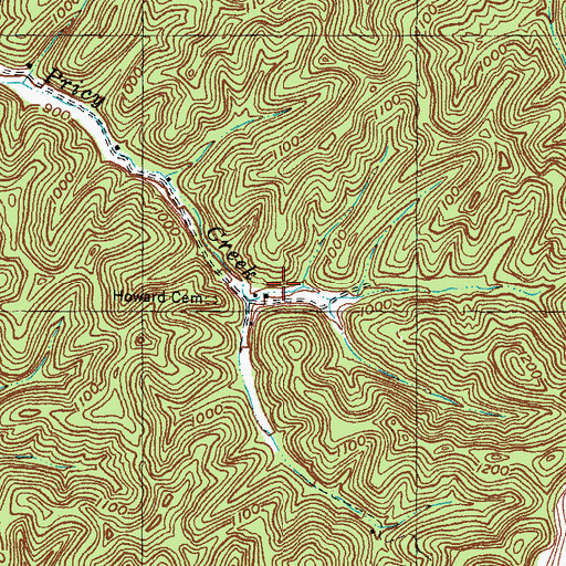 Topographic Map of Orient Post Office (historical), KY