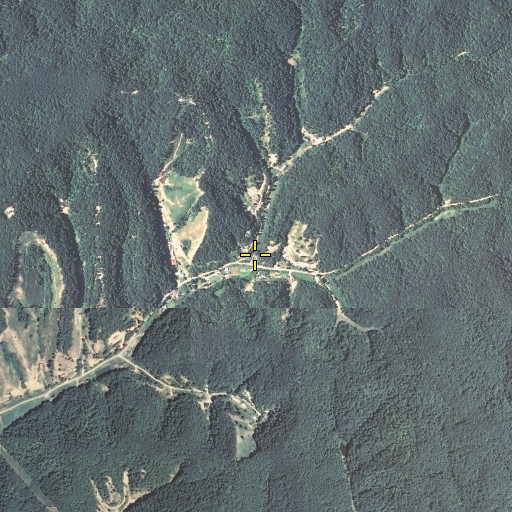 Aerial/Satellite Image of Emma Post Office (historical), KY
