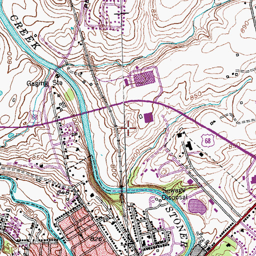 Topographic Map of WRPZ-AM (Paris), KY