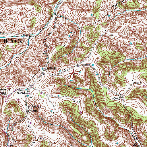 Topographic Map of WKCA-FM (Owingsville), KY