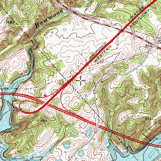 Topographic Map of WWLK-AM (Eddyville), KY