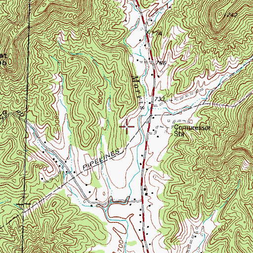 Topographic Map of WBFC-AM (Stanton), KY