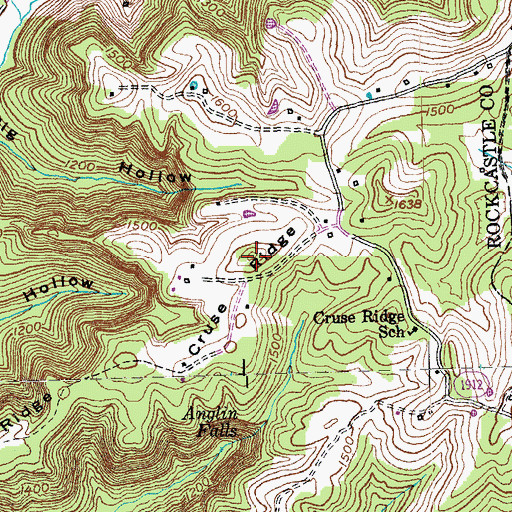 Topographic Map of WKXO-FM (Berea), KY