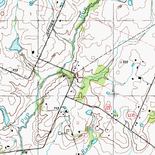 Topographic Map of WRZI-FM (Buffalo), KY