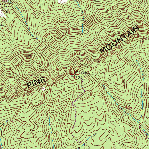 Topographic Map of WIFX-FM (Jenkins), KY