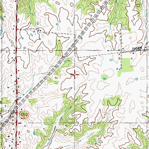 Topographic Map of WKYQ-FM (Paducah), KY