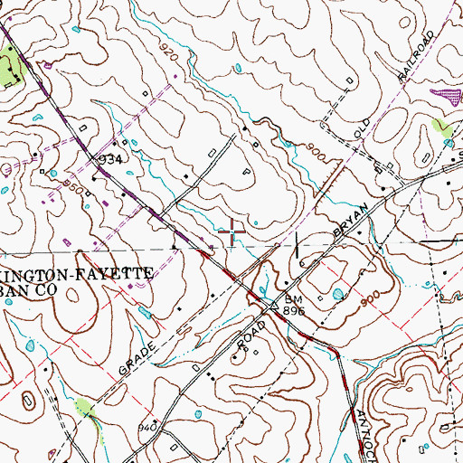 Topographic Map of WCOZ-FM (Paris), KY