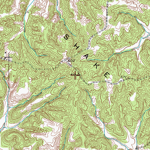 Topographic Map of WHRZ-FM (Providence), KY